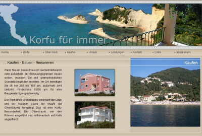 Immobilien Korfu für Immer